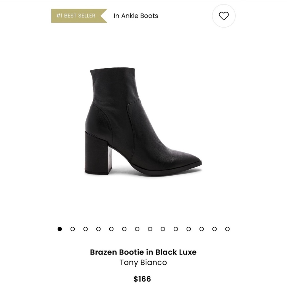 Black Tony Bianco Brazen Booties Size 8.5